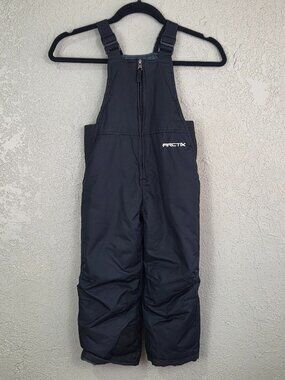 Arctix Toddler Boy Girl Snow Bib Overalls Pants Black Insulated Ski Suit 4T EUC